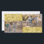 cartão com fotos/envelope branco "FELIZ"<br><div class="desc">"FELIZ" brilhante,  cartão com fotos com envelope branco. Personalize substituindo fotos e texto. Personalize o texto escolhendo o estilo,  cor e tamanho da sua fonte favorita. Obrigados para parar e comprar! Muito apreciado. Tenham uma maravilhosa Festa!</div>