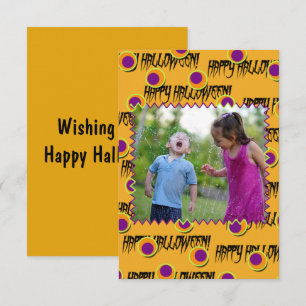 Cartão com fotos Feliz de Halloween