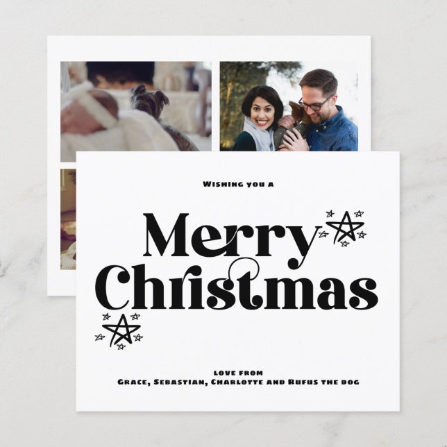 CARTÃO COM FOTOS Feliz de Natal (Frente/Verso)
