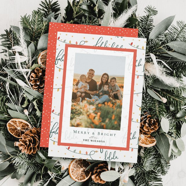 Cartão com fotos Feriado das Luzes de Natal Falala (Criador carregado)