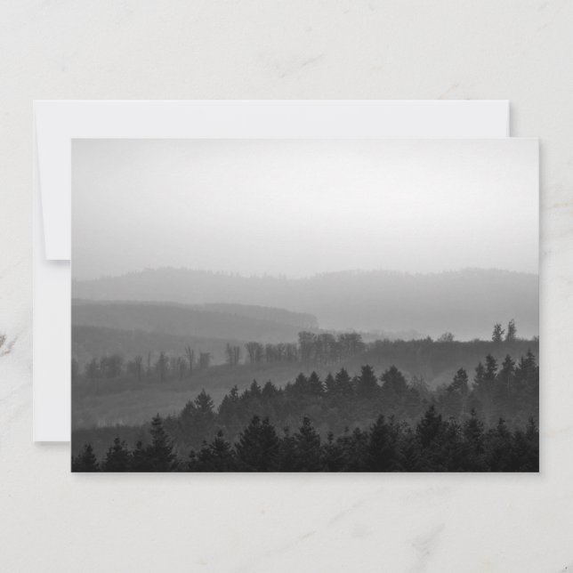 Cartão com fotos Floresta Natureza (Frente)