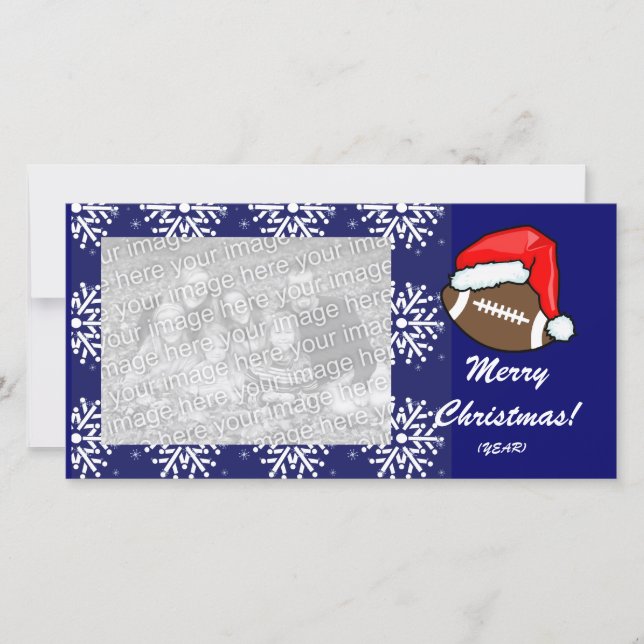 Cartão com fotos - Futebol de Natal (Frente)