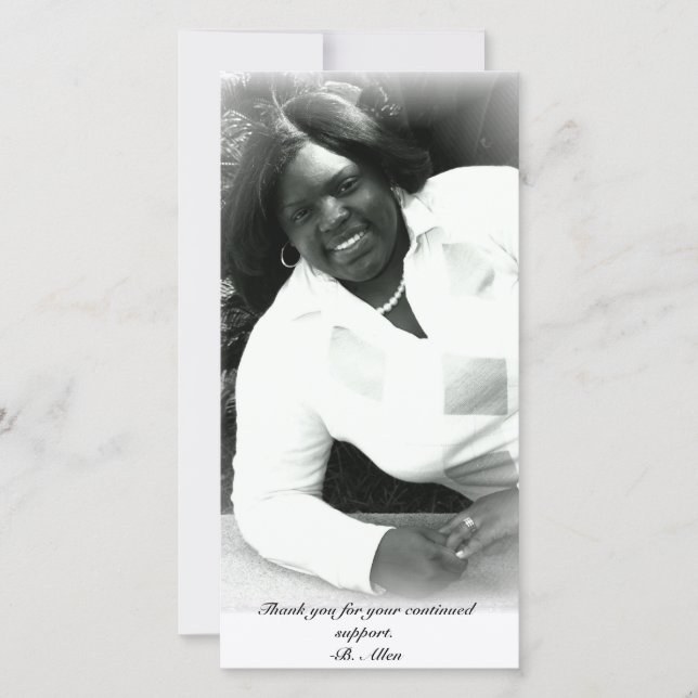 cartão com fotos "Graduação Obrigado" (Frente)