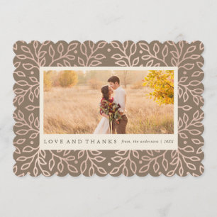 Cartão com fotos grato da queda