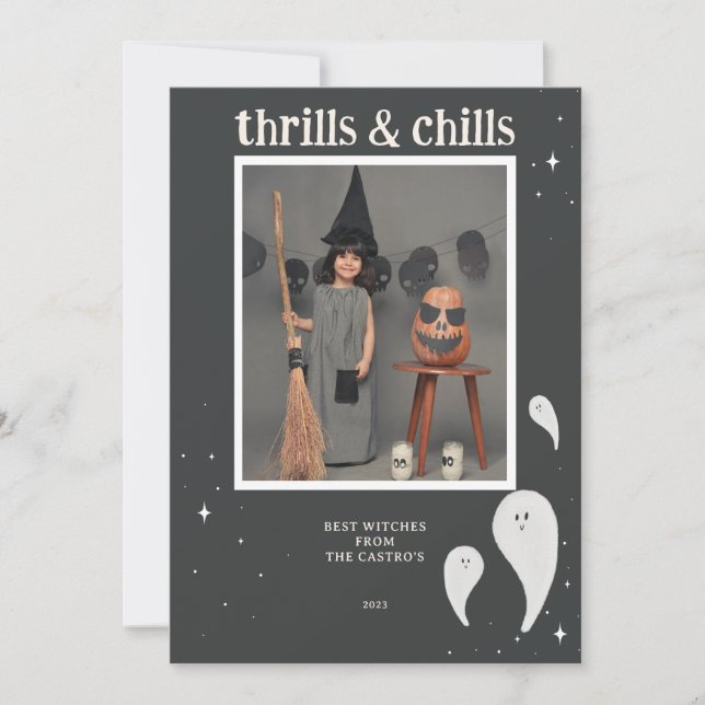 Cartão com fotos HALLOWEEN (Frente)