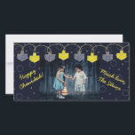 Cartão com fotos Hanukkah "Dreidel Banner"<br><div class="desc">Feliz Feriado, Cartão com fotos Hanukkah/Chanukah, "Dreidel Banner" Glossy, Cartão com fotos com envelope branco. Personalize substituindo a foto e o texto, "Happy Chanukkah, Love the Caneca de cerveja" Personalize o texto escolhendo seu estilo de fonte, cor e tamanho favoritos. Reajustar, redimensionar e reprogramar para personalizar. A cor de fundo...</div>