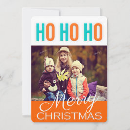 CARTÃO COM FOTOS HO HO CARTÕES DE NATAL