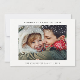 CARTÃO COM FOTOS HOLIDAY | Natal moderno mínimo pa