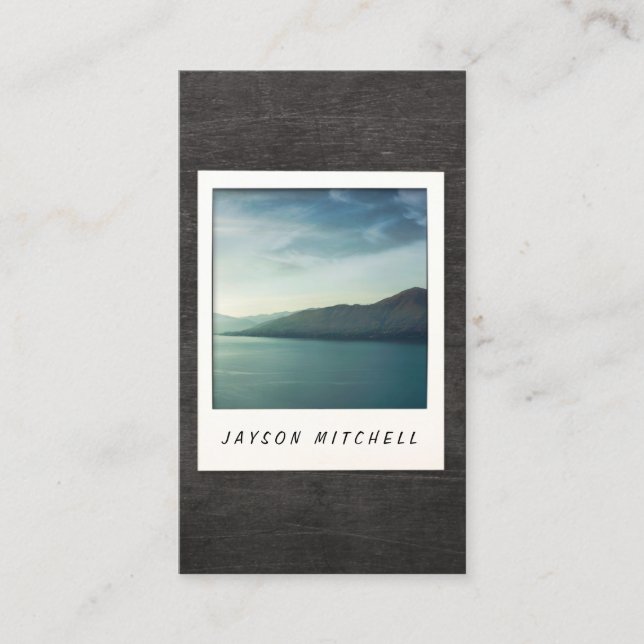 Cartão com fotos Instantâneo Personalizável para F (Frente)