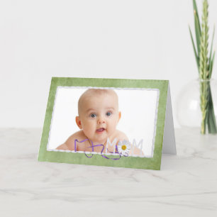 Cartão com fotos mãe