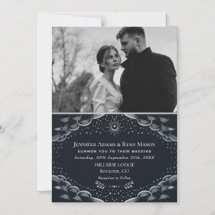 Cartão com fotos Magnético de Casamento de Cart