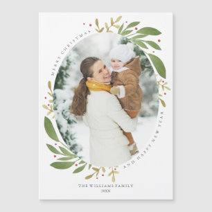 Cartão com fotos Magnético de Winter Sprigs