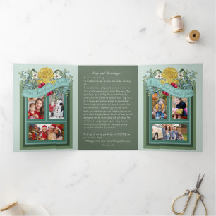 Cartão com fotos "Mares e Saudações" submarino tri