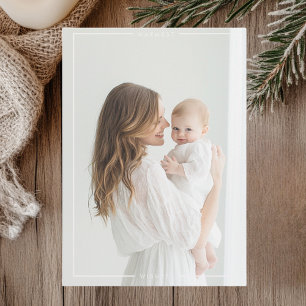 Cartão com fotos minimalista   Simples e Elegante