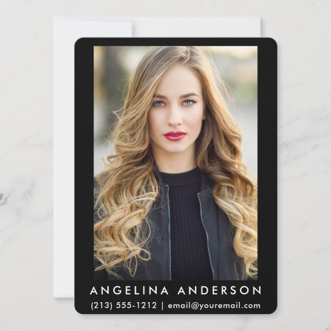 Cartão com fotos Modelo Ator BR (Frente)