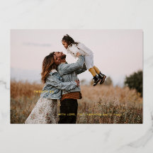 Cartão com fotos Moderno de Feliz Natal