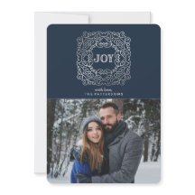 Cartão com fotos moderno do feriado da alegria |