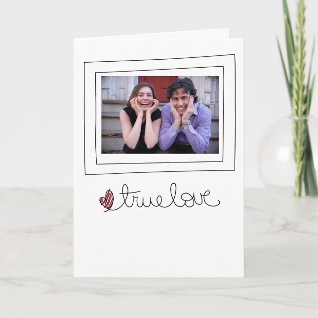 cartão com fotos namorados (Frente)