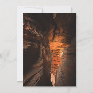 Cartão com fotos Natural da Caverna Sandstone