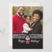 Cartão com fotos Nutcracker de Natal