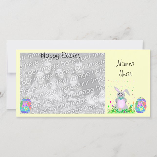 Cartão com fotos páscoa (Frente)