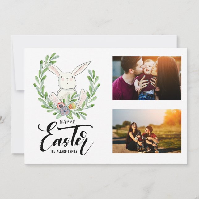 Cartão com fotos páscoa | Little Bunny (Frente)