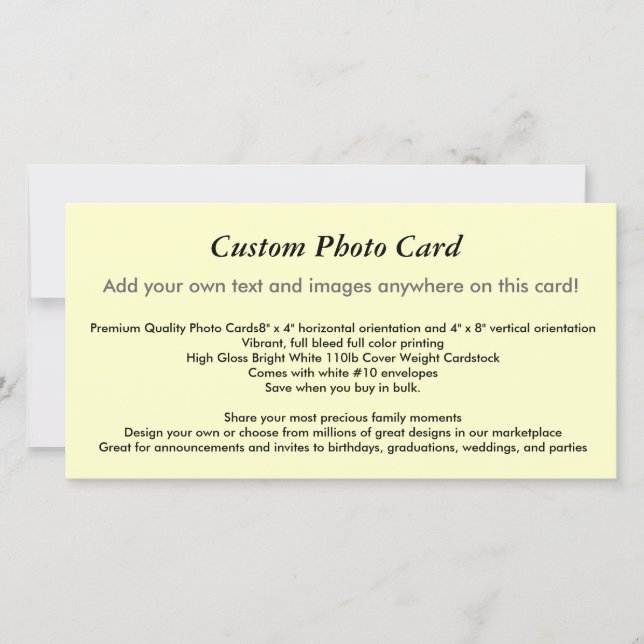 Cartão com fotos Personalizado (Frente)
