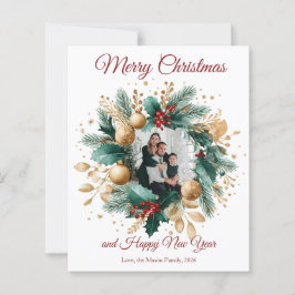 Cartão com fotos Personalizado de Frota de Natal