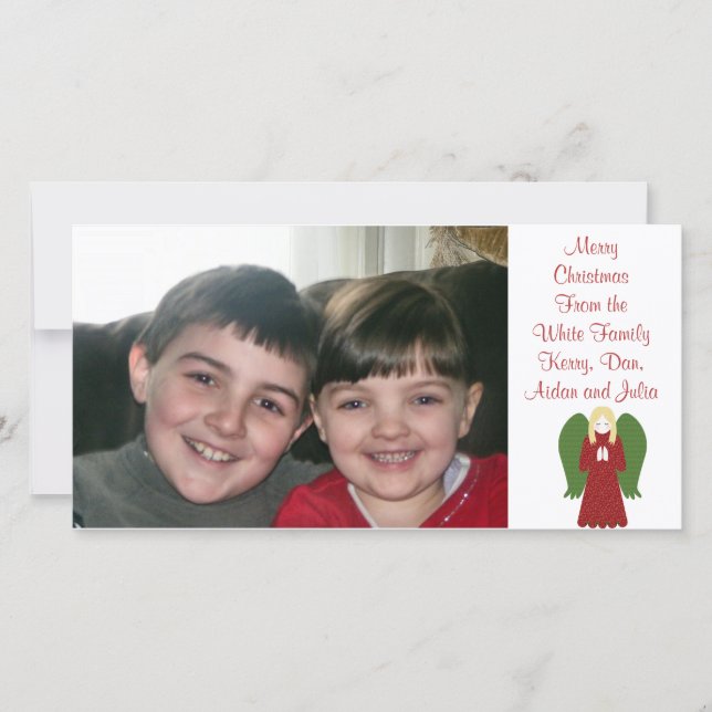 CARTÃO COM FOTOS personalizado do Angel Country KR (Frente)