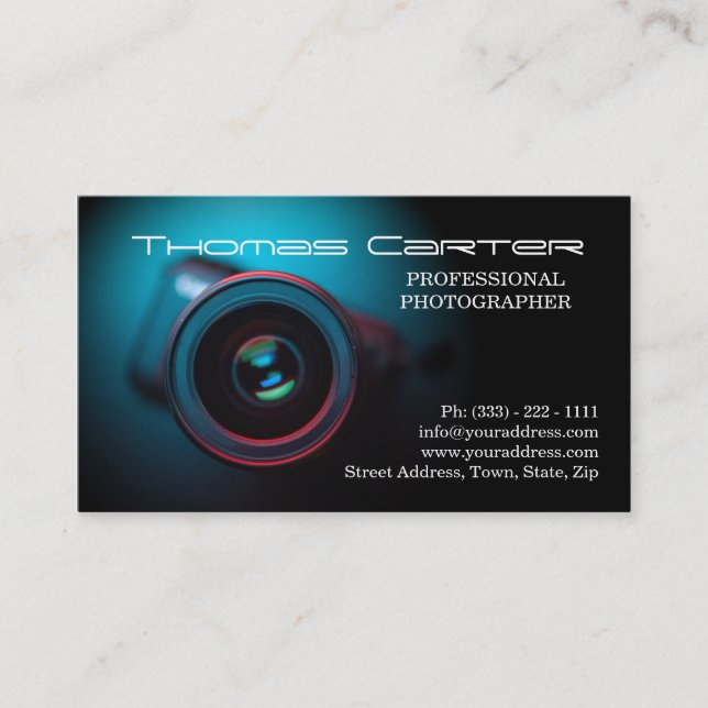 Cartão com fotos profissional de Digitas do (Frente)