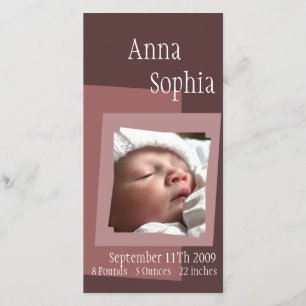 Cartão com fotos quadrado