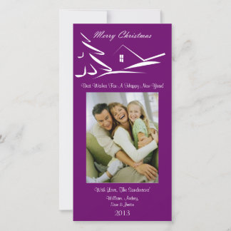 Cartão com fotos S3 Simple Beauty-Plumb Xmas