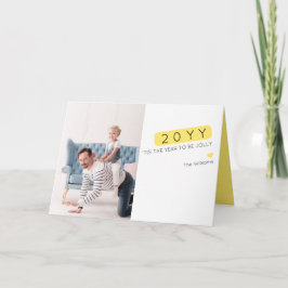 Cartão com fotos único e engraçado de Ano Novo
