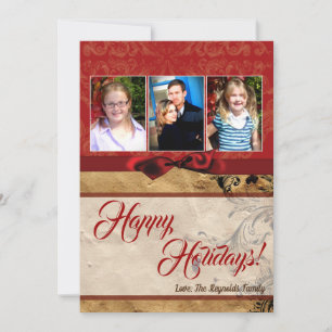 cartão com fotos XMAS de Natal para Sack Vintage 5