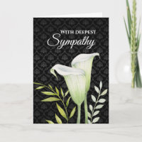 Com Grande Simpatia White Calla Lily Leafy Green