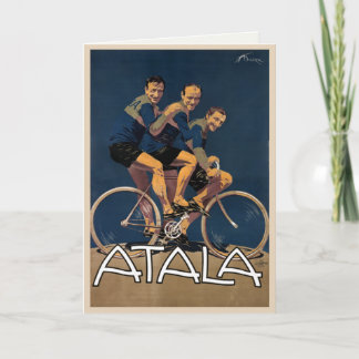 Cartão com impressão do poster da bicicleta do