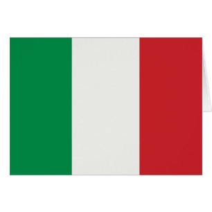 Cartão com Itália estandarte
