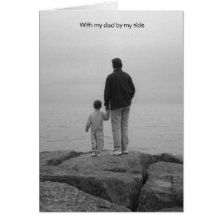 Cartão Com meu pai por meu lado