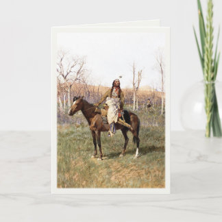 Cartão com pintura de Henry Farny