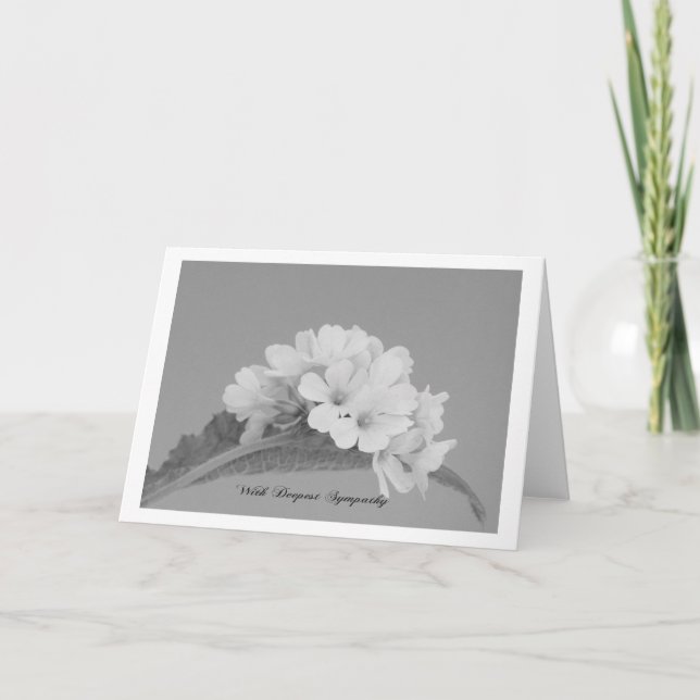 Cartão Com profunda simpatia (Frente)