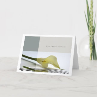 Cartão com profunda simpatia