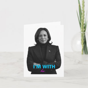 Cartão Com Seu Kamala Votando Em 2024 O Presidente Kamala