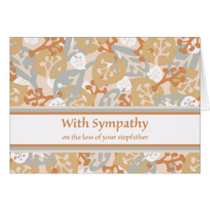 Cartão Com simpatia pela perda do seu pai