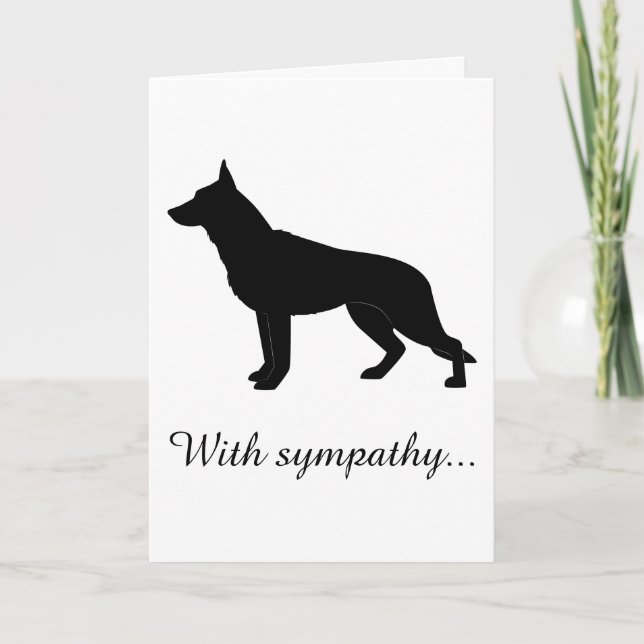 Cartão Com simpatia: Perda do seu cão German shepherd (Frente)