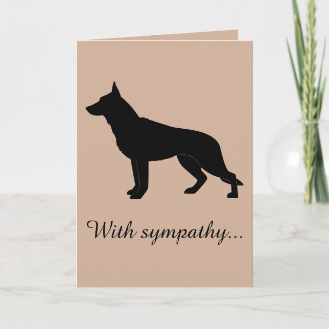 Cartão Com simpatia: Perda do seu cão German shepherd (Frente)