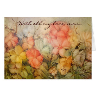 Cartão Com todo meu mom. do amor
