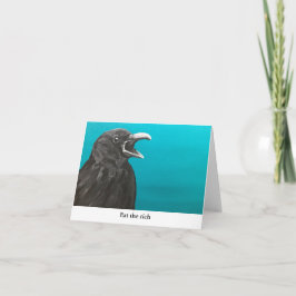 Cartão Coma A Placa Rich Crow Note