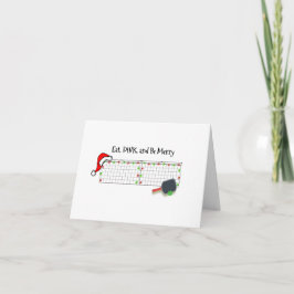 Cartão Coma, beba e seja Feliz