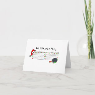 Cartão Coma, beba e seja Feliz