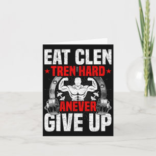 Cartão Coma Duro Clen Tren Anever Desistir De Criança De 